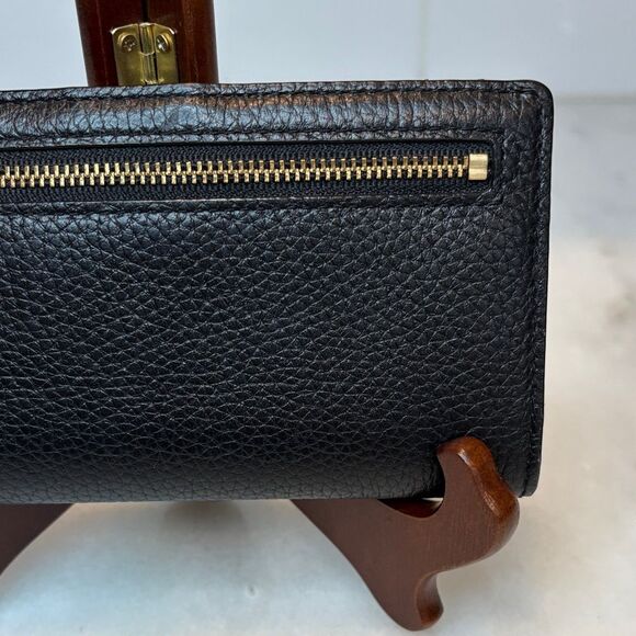 Kate Spade Wallet Pebbled Leather Compact Slim Snap Closure - Picture 6 of 16